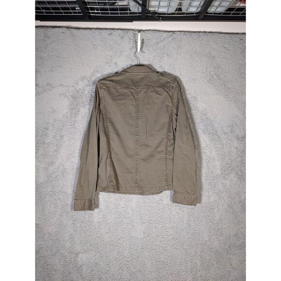 Converse Women's Zipper Up Utility Jacket SZ L Gray Preowned - Picture 2 of 4